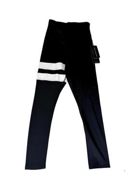 Body Language Bella Legging NWT Black Mesh Panel Leggings Size S
